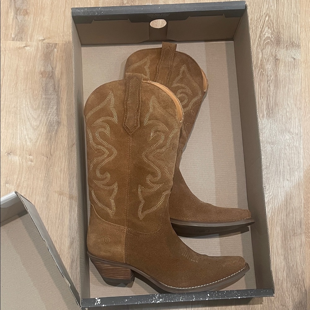 Dingo Cowboy Brown Heeled Boots
